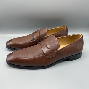 Calvin Klein Dress Faux Leather Shoes Loafers Oxford Shoes Men’s Size 12 Brown